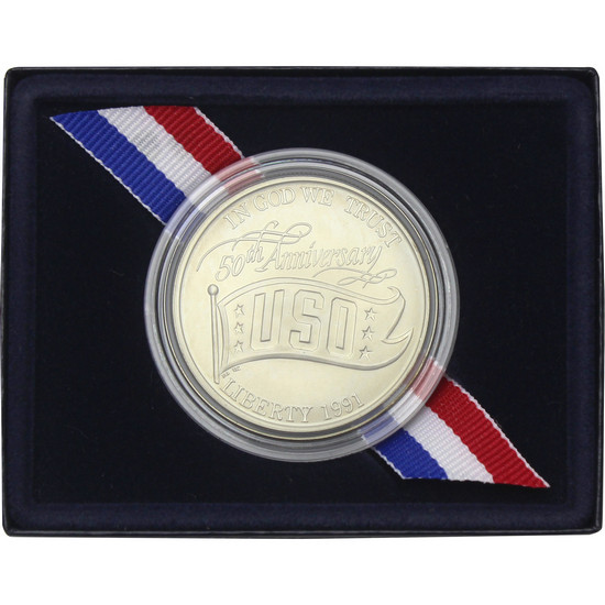 1991 D USO Silver Dollar BU Coin in OGP