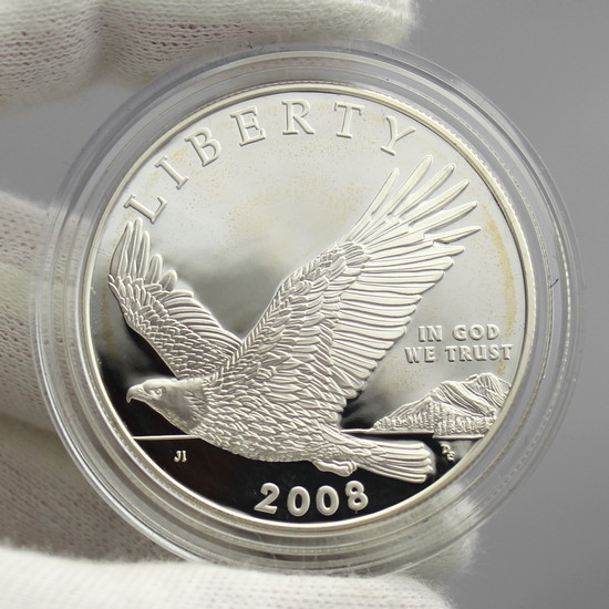 2008 P Bald Eagle Silver Dollar PF Coin in OGP 2008 P Bald Eagle Silver Dollar PF Coin in OGP