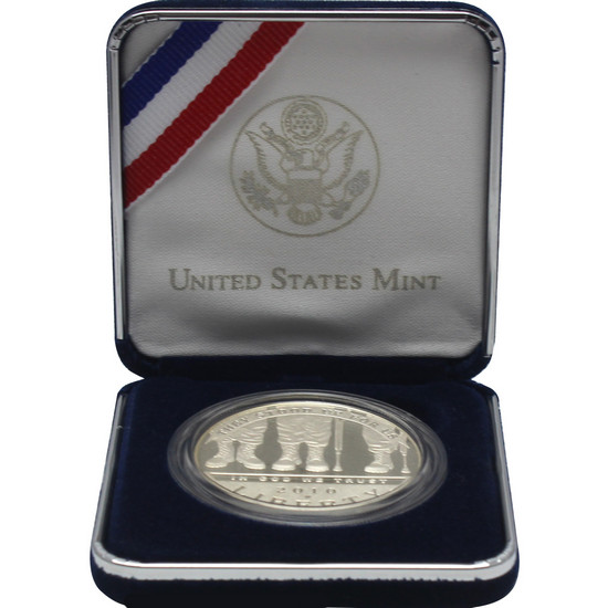 2010 W Disabled Veterans Silver Dollar PF Coin in OGP