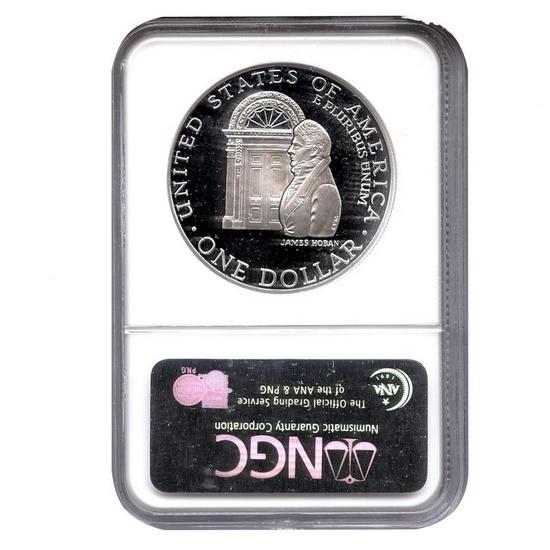 1992 W White House Silver Dollar PF69 UC NGC Brown Label