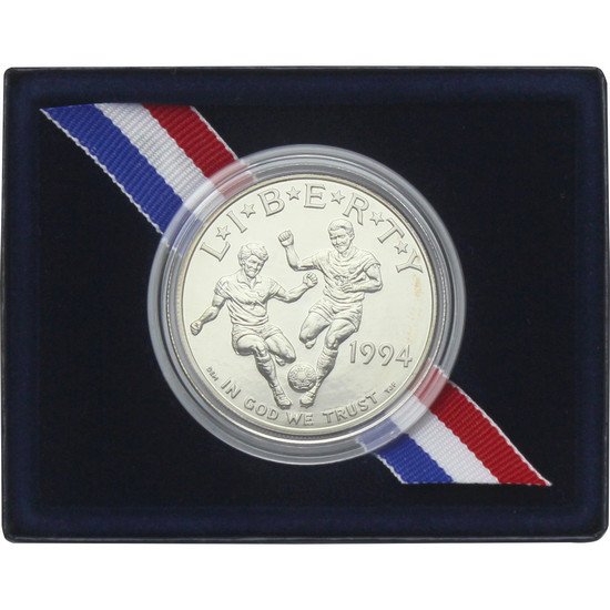 1994 D World Cup Silver Dollar BU Coin in OGP
