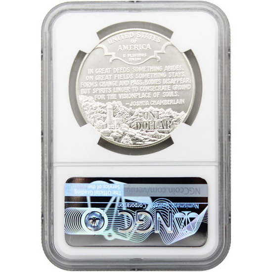 1995 P Civil War Silver Dollar MS69 NGC Brown Label