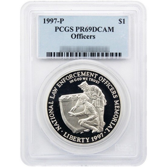 1997 P Officers Silver Dollar PR69 DCAM PCGS