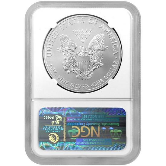 2011 S Silver American Eagle Struck at San Francisco Mint MS69 ER NGC Blue Label 2011 S Silver American Eagle Struck at San Francisco Mint MS69 ER NGC Blue Label