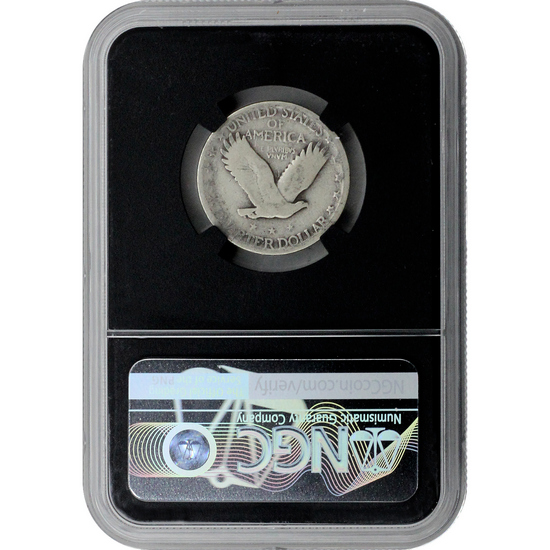 Random Date Standing Liberty Silver Quarter Genuine NGC Black Core Genuine