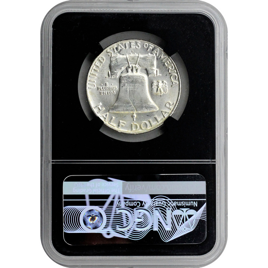 Random Date Franklin Silver Half Dollar Genuine NGC Black Core Genuine Portrait Label