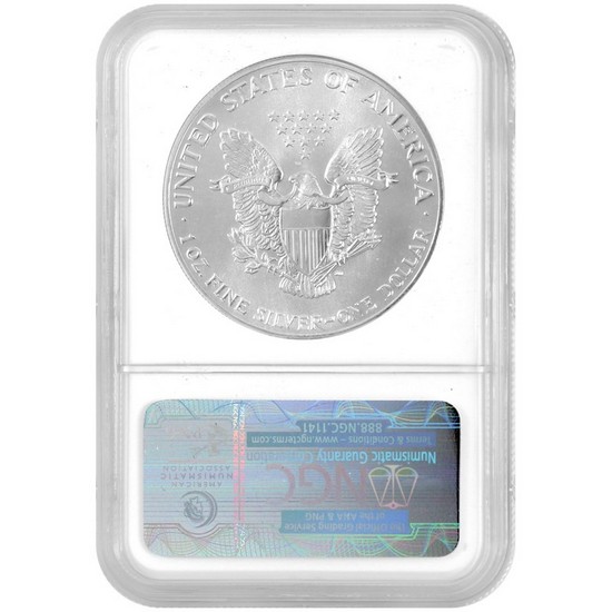 1986 Silver American Eagle MS69 NGC Brown Label