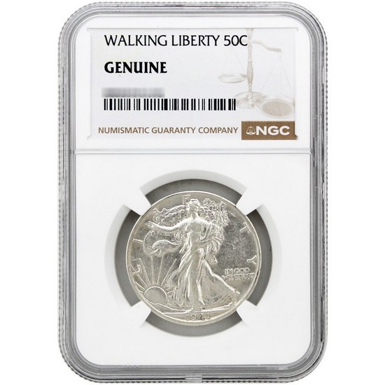 Random Date Walking Liberty Half Dollar NGC Genuine