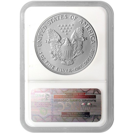 1987 Silver American Eagle MS69 NGC Brown Label