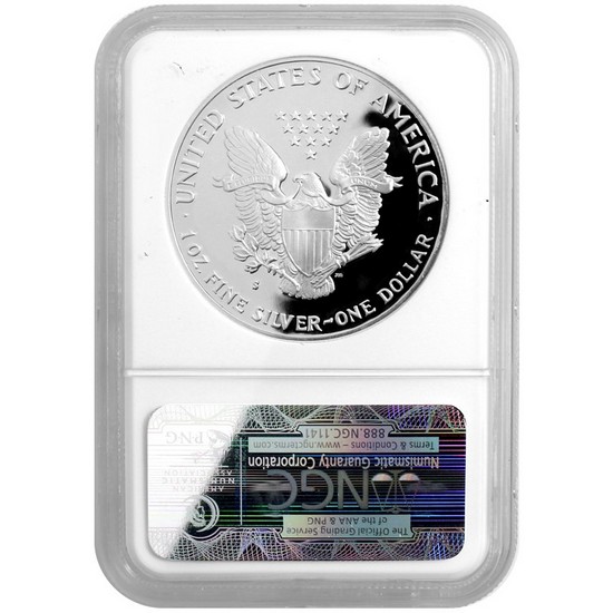 1992 S Silver American Eagle PF69 UC NGC Brown Label 1992 S Silver American Eagle PF69 UC NGC Brown Label