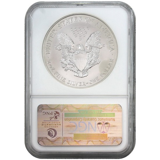 1995 Silver American Eagle MS69 NGC Brown Label