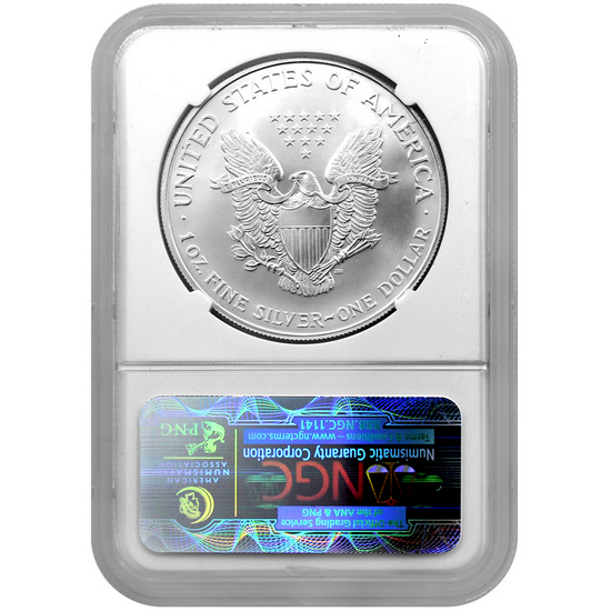 2002 Silver American Eagle MS69 NGC Brown Label 2002 Silver American Eagle MS69 NGC Brown Label