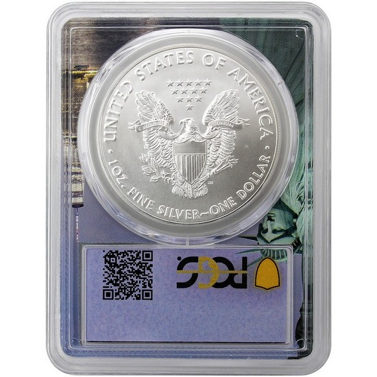 2019 American Silver Eagle MS70 PCGS FDI Statue of Liberty Picture Frame