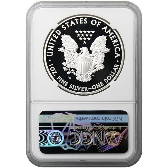 2014 W Silver American Eagle PF69 UC ER NGC Congratulations Set Star Label 2014 W Silver American Eagle PF69 UC ER NGC Congratulations Set Star Label