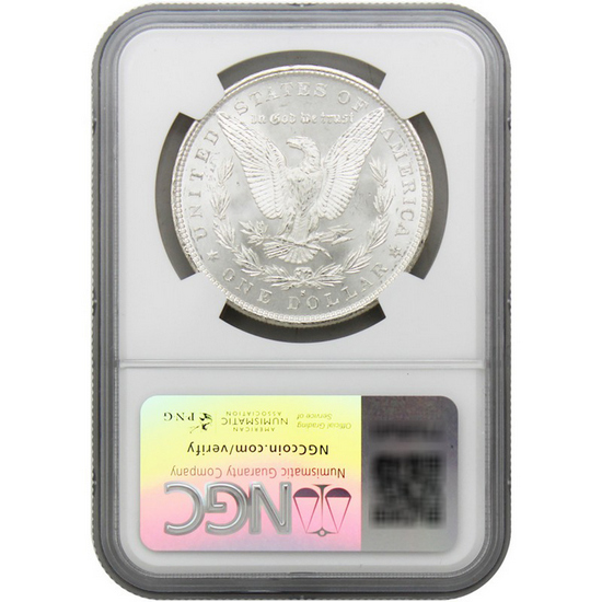 1879 S Morgan Silver Dollar BU NGC Morgan/Flag Label