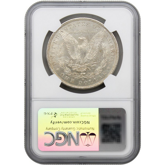 1883 O Morgan Silver Dollar BU NGC Morgan/Flag Label