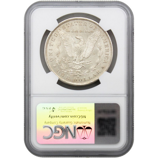 1885 O Morgan Silver Dollar BU NGC Morgan/Flag Label