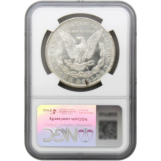 1886 Morgan Silver Dollar BU NGC Morgan/Flag Label