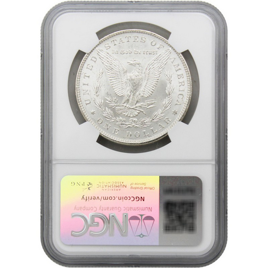 1896 Morgan Silver Dollar BU NGC Morgan/Flag Label 1896 Morgan Silver Dollar BU NGC Morgan/Flag Label