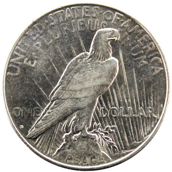 1934 D Peace Dollar Silver AU/BU Condition