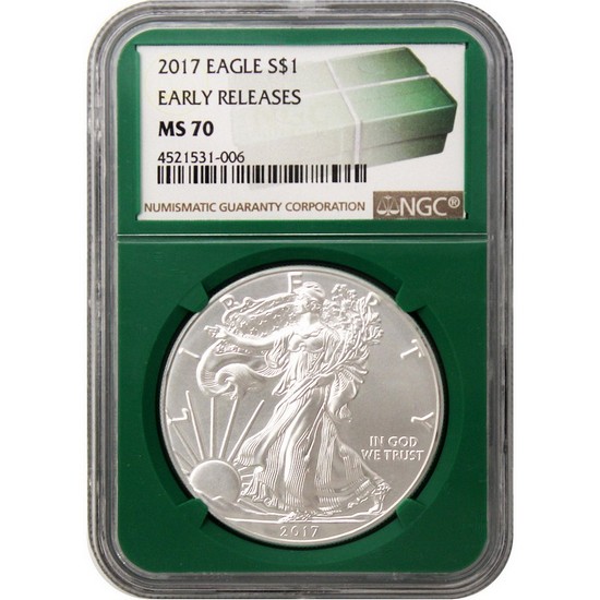 2017 SAE MS70 ER NGC Green Core | SilverTowne