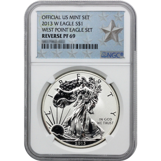 2013 W Silver American Eagle Reverse Proof PF69 NGC Star Label