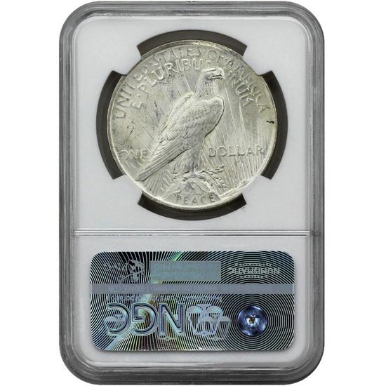 1923 Peace Silver Dollar MS63 NGC Brown Label
