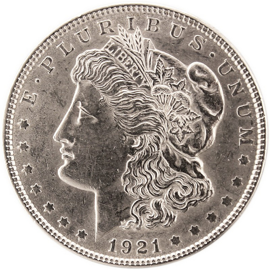 1921 P, D, S Morgan Silver Dollars AU/BU Conditon 3pc