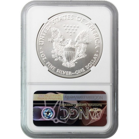2021 (P) Silver American Eagle Type 1 Heraldic Eagle Emergency Production MS69 ER NGC Blue Label 2021 (P) Silver American Eagle Type 1 Heraldic Eagle Emergency Production MS69 ER NGC Blue Label