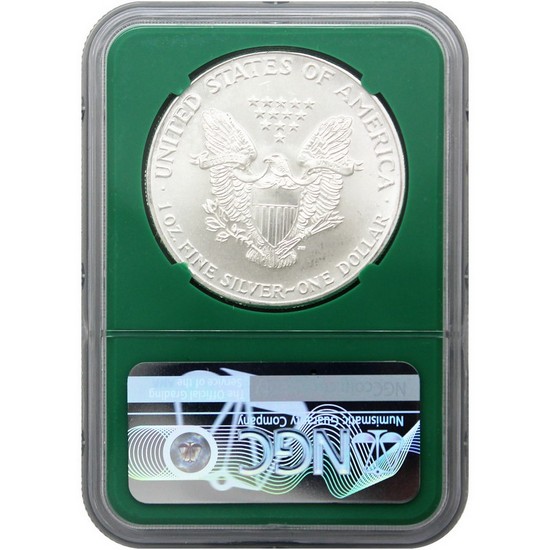 2021 Type 1 Silver American Eagle MS69 NGC Green Core 2021 Type 1 Silver American Eagle MS69 NGC Green Core