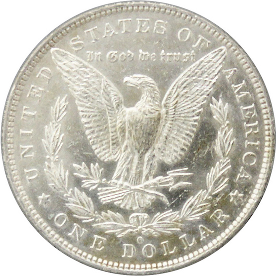 1882 O Over S Morgan Silver Dollar AU/BU Condition