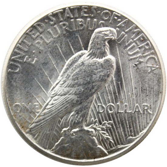 1927 Peace Dollar Silver AU/BU Condition