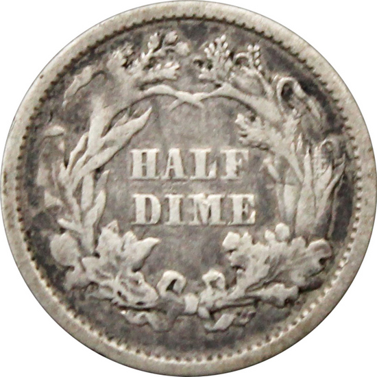 1861 Liberty Seated Half Dime G/VG Condition