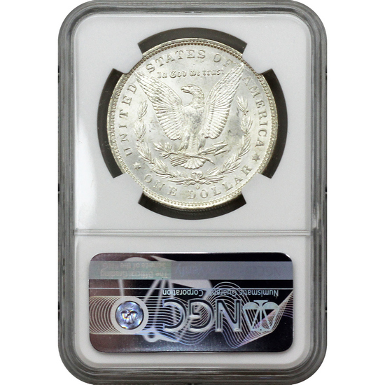 1887 O Morgan Silver Dollar MS62 NGC Morgan/Flag Label