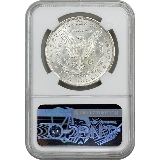 1884 O Morgan Silver Dollar MS63 NGC Morgan/Flag Label