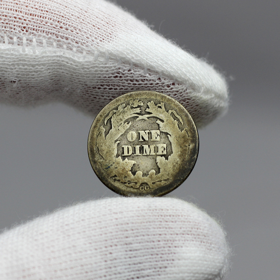 1876 CC Liberty Seated Dime G/VG Condition 1876 CC Liberty Seated Dime G/VG Condition