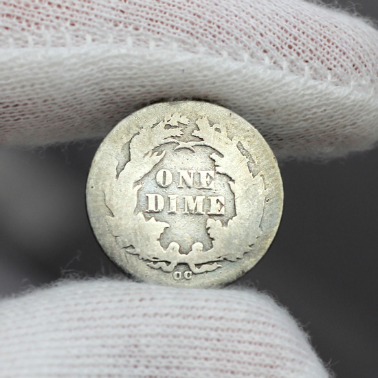 1877 CC Liberty Seated Dime G/VG Condition 1877 CC Liberty Seated Dime G/VG Condition