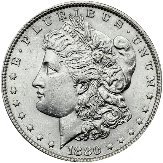 1880 O Morgan Silver Dollar AU/BU Condition
