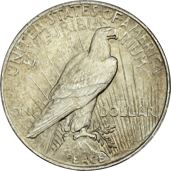 1925 Peace Silver Dollar AU/BU Condition