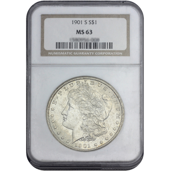 1901 S Morgan Silver Dollar MS63 NGC