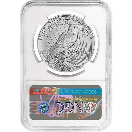2023 Peace Silver Dollar MS70 FDI NGC Peace Dollar Label 2023 Peace Silver Dollar MS70 FDI NGC Peace Dollar Label