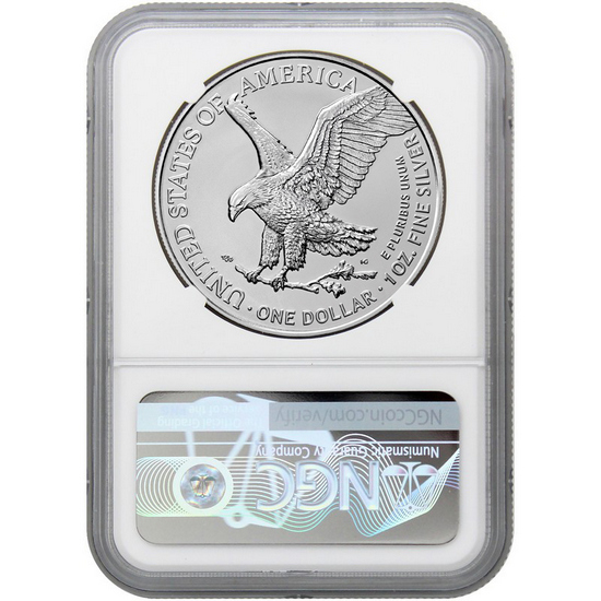 2023 Silver American Eagle MS69 NGC Folds of Honor Label 2023 Silver American Eagle MS69 NGC Folds of Honor Label