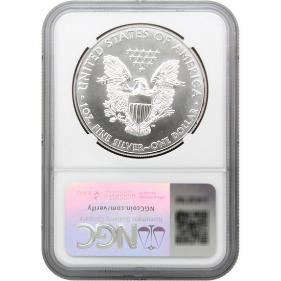 2011 Silver American Eagle MS70 NGC 25th Anniversary Label 2011 Silver American Eagle MS70 NGC 25th Anniversary Label