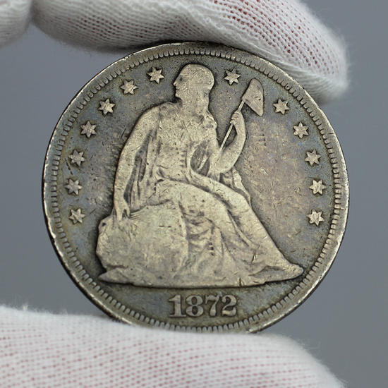 1872 P Liberty Seated Half Dollar G/VG Condition