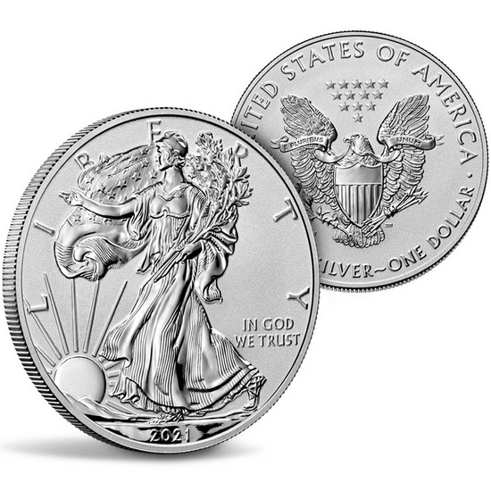 2021 Silver American Eagle Reverse Proof Designer Edition 2pc Silver Set in OGP