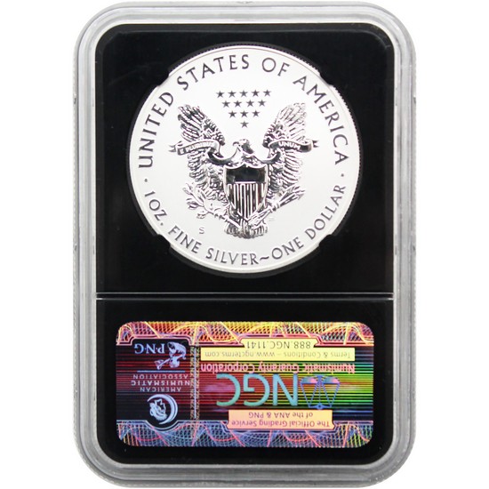 2012 S Reverse Proof American Silver Eagle from the San Francisco Eagle Set PF70 NGC Black Core 2012 S Reverse Proof American Silver Eagle from the San Francisco Eagle Set PF70 NGC Black Core