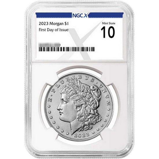 2023 Morgan and Peace Silver Dollar Set MS10 FDI NGCX Label 2023 Morgan and Peace Silver Dollar Set MS10 FDI NGCX Label