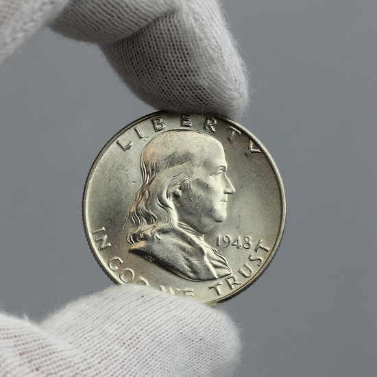 1948 Franklin Half Dollar Silver BU Condition