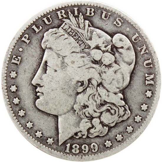 1899 O Morgan Micro O Variety Silver Dollar VG/F Condition