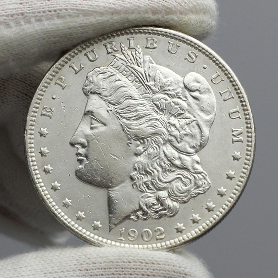 1902 Morgan Silver Dollar AU/BU Condition